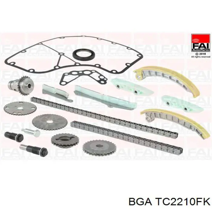 Łańcuch rozrządu, zestaw BGA TC2210FK cena, od 283,61 USD