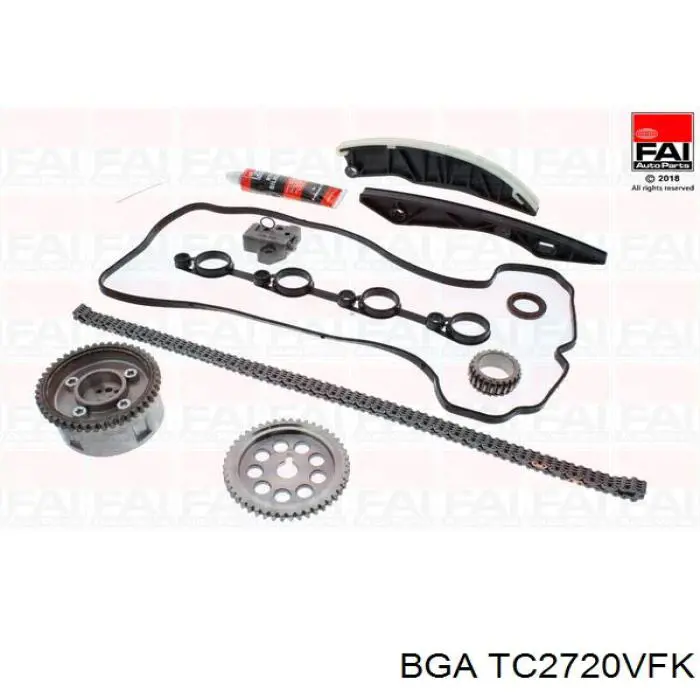 Do koszyka TC2720VFK BGA Łańcuch rozrządu, zestaw