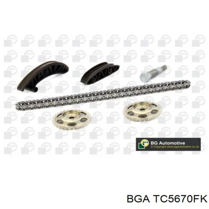 Do koszyka TC5670FK BGA Łańcuch rozrządu, zestaw