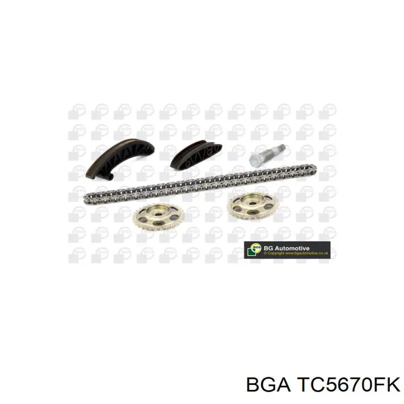 Łańcuch rozrządu, zestaw BGA TC5670FK cena, od 162,11 USD