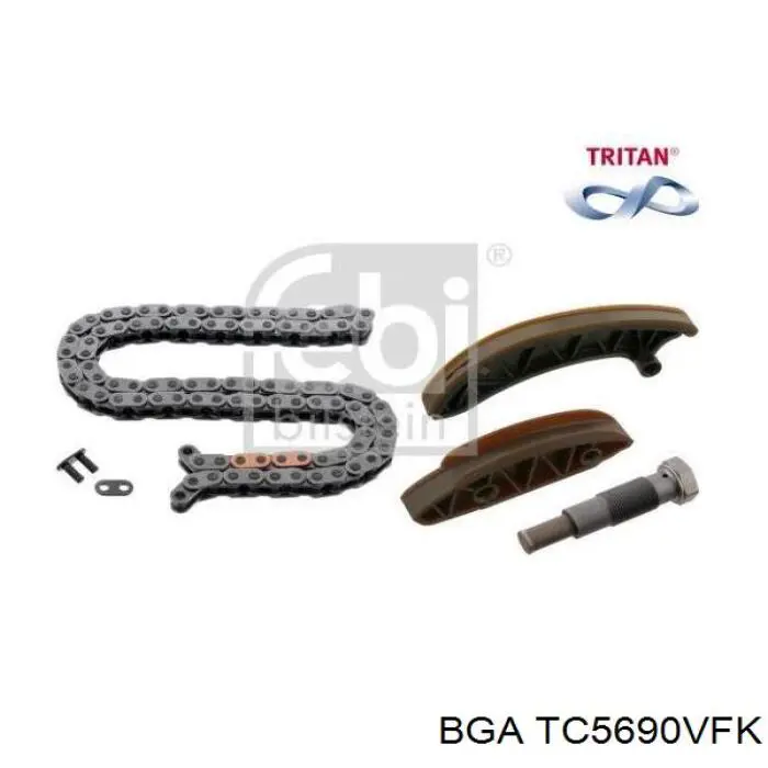 Do koszyka TC5690VFK BGA Łańcuch rozrządu, zestaw