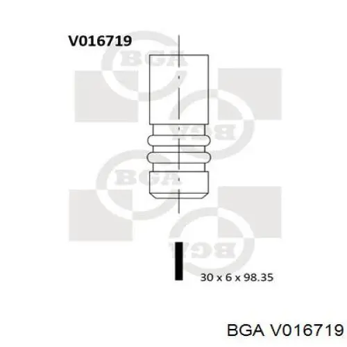 V016719 BGA zawór wydechowy