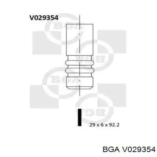 V029354 BGA zawór wydechowy