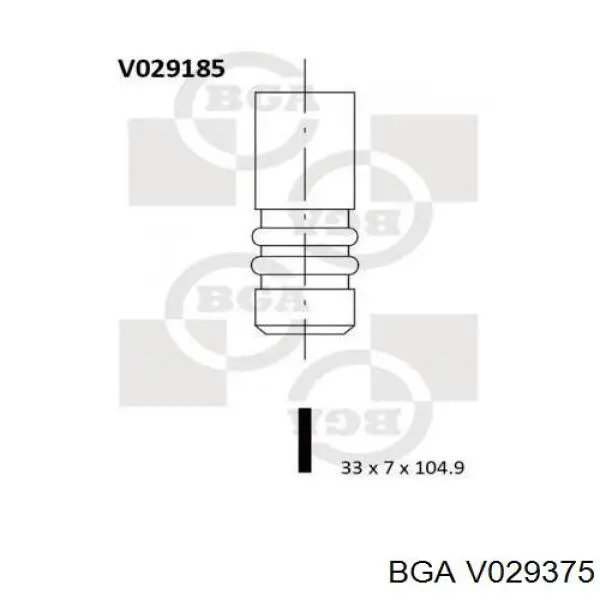 Do koszyka V029375 BGA Zawór dolotowy/ssący
