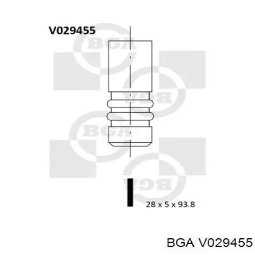 V029455 BGA zawór dolotowy/ssący