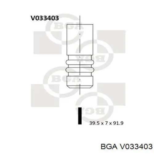 Zawór dolotowy/ssący BGA V033403 cena, od 6,59 USD