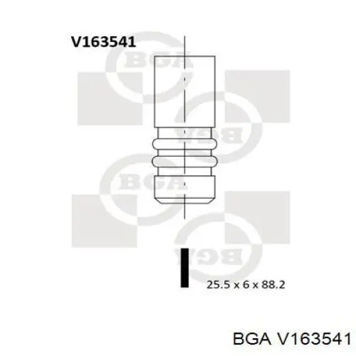 V163541 BGA zawór wydechowy