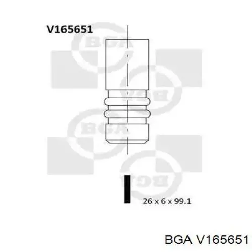 V165651 BGA zawór wydechowy