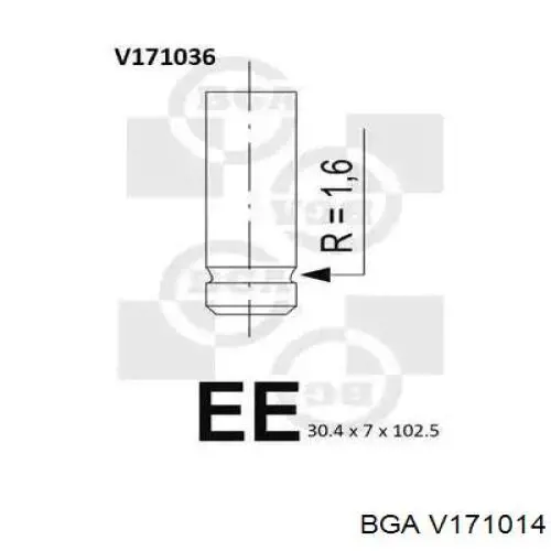 V171014 BGA zawór wydechowy