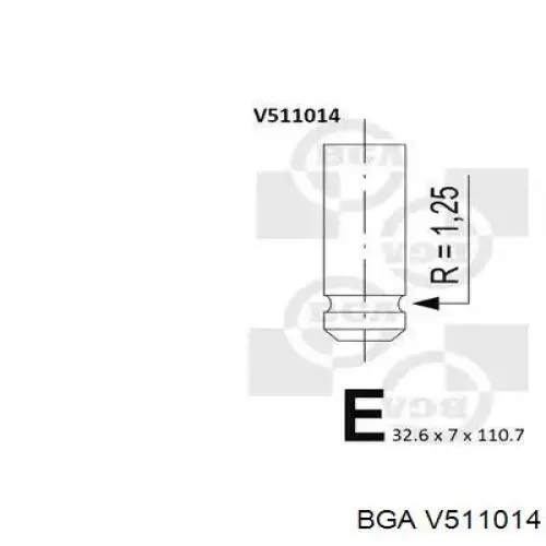 V511014 BGA Zawór wydechowy