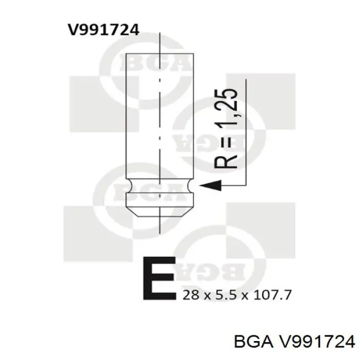 V991724 BGA Zawór wydechowy