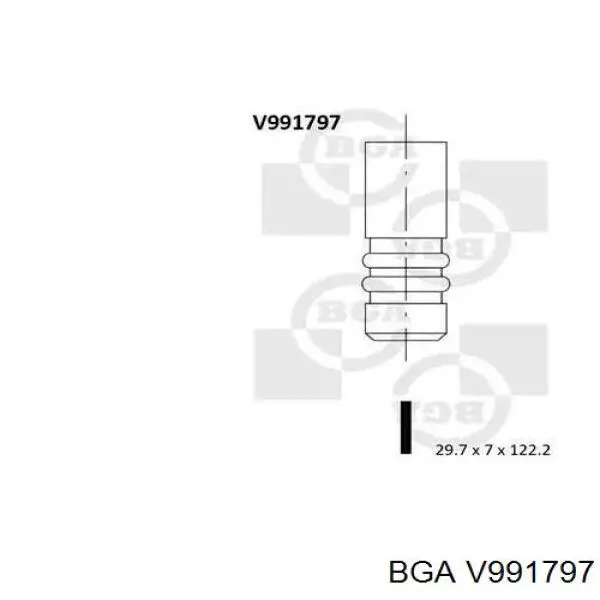 V991797 BGA zawór dolotowy/ssący