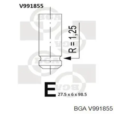 V991855 BGA zawór dolotowy/ssący