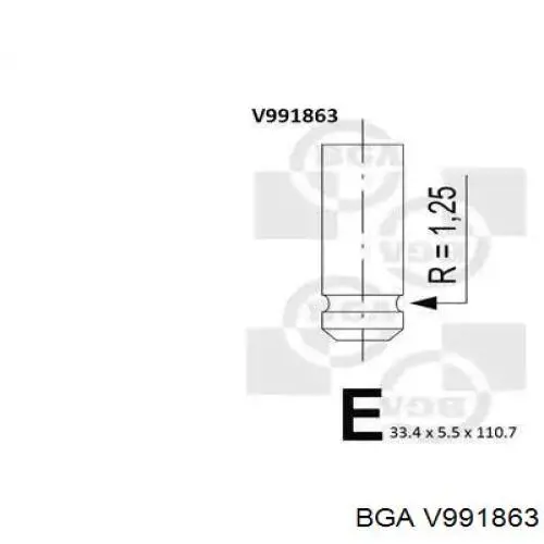 V991863 BGA zawór dolotowy/ssący