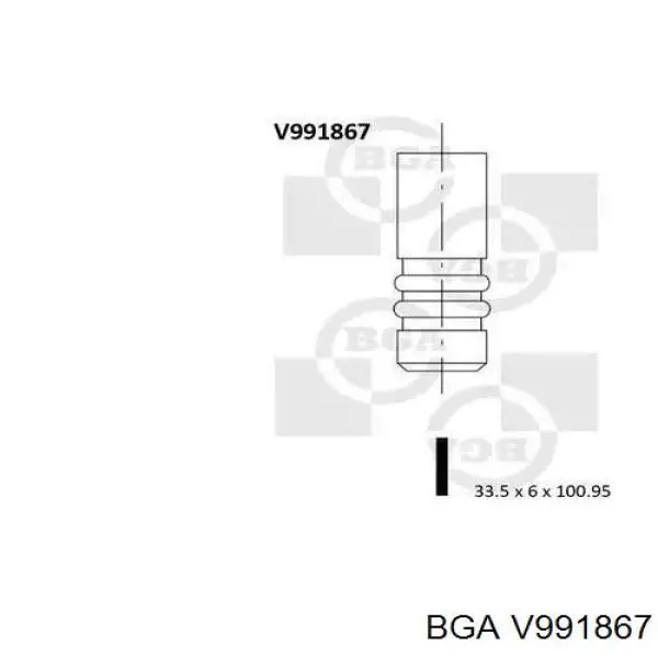 V991867 BGA zawór dolotowy/ssący