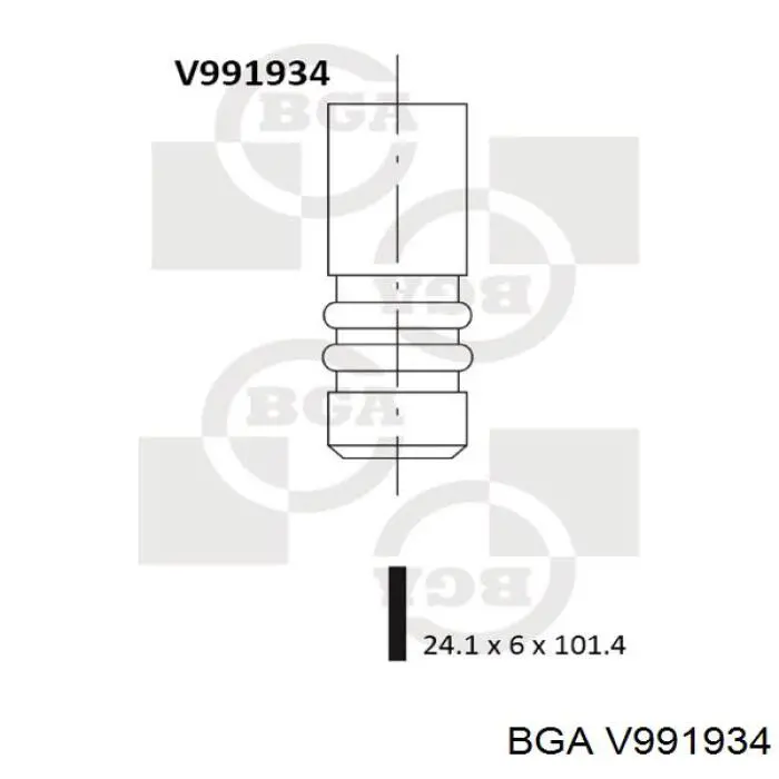 V991934 BGA zawór wydechowy