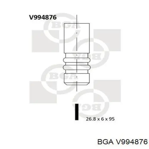 V994876 BGA zawór dolotowy/ssący