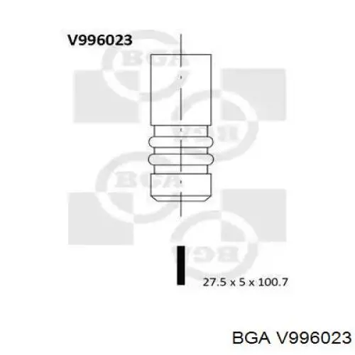 V996023 BGA zawór wydechowy