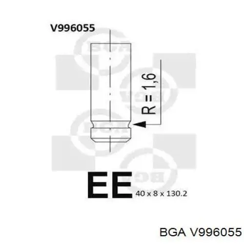 V996055 BGA zawór dolotowy/ssący