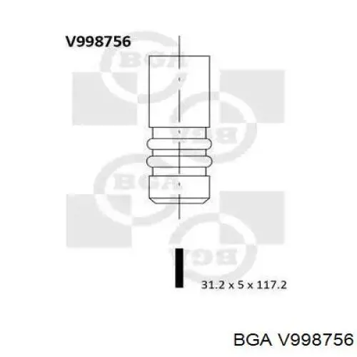 V998756 BGA zawór dolotowy/ssący