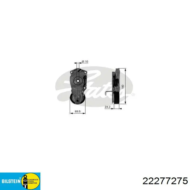 Amortyzator przedni Renault (RVI) 543027301R