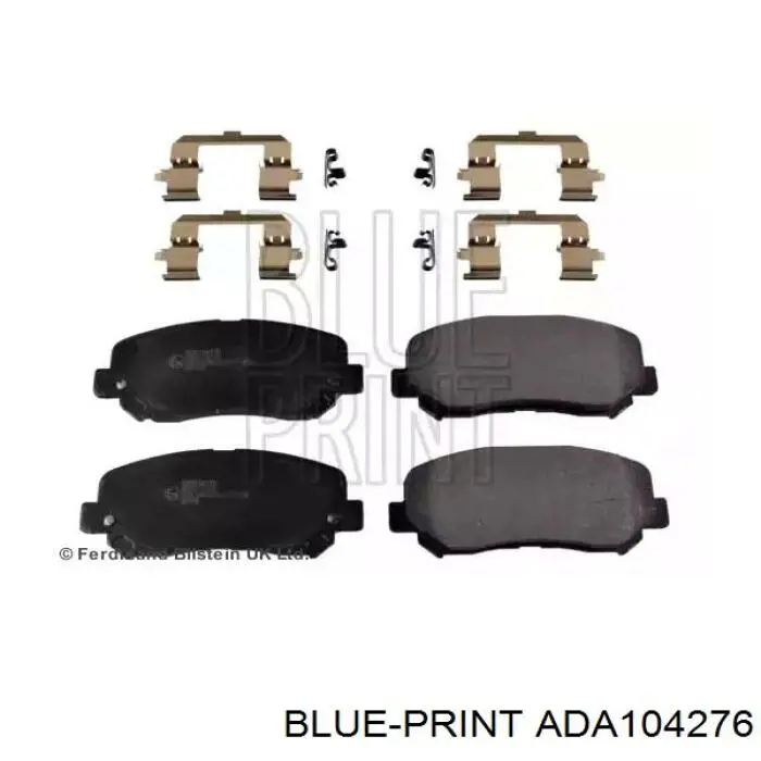 Klocki hamulcowe przednie tarczowe Blue Print ADA104276 cena, od 46,11 USD