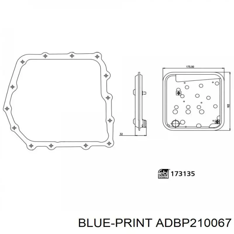 Filtr automatycznej skrzyni biegów 04864505 Mitsubishi