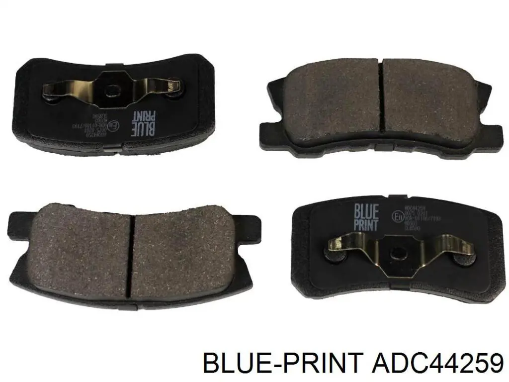 Do koszyka ADC44259 Blue Print Okładziny (klocki) do hamulców tarczowych tylne