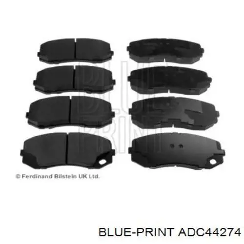 Klocki hamulcowe przednie tarczowe Blue Print ADC44274 cena, od 67,06 USD