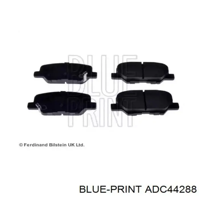 ADC44288 Blue Print Okładziny (klocki) do hamulców tarczowych tylne