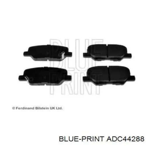 Okładziny (klocki) do hamulców tarczowych tylne Blue Print ADC44288 cena, od 23,67 USD