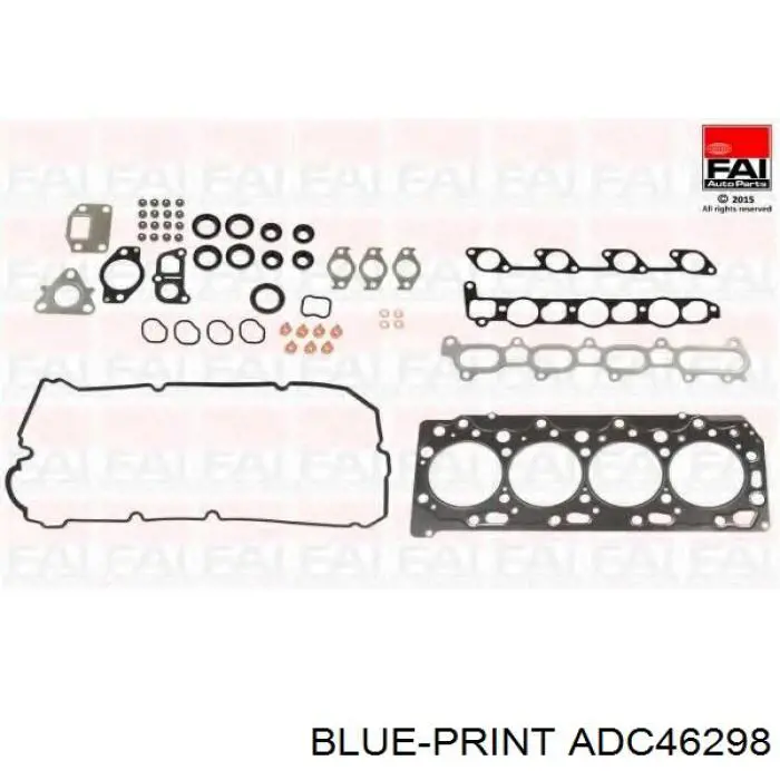 Do koszyka ADC46298 Blue Print Zestaw uszczelek silnika górny