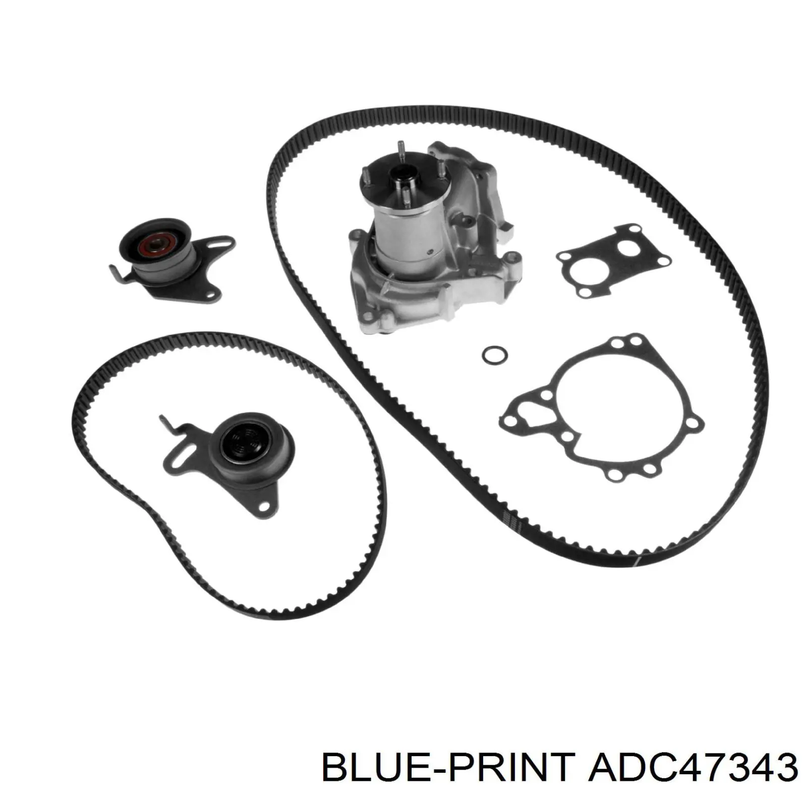 Pasek rozrządu, zestaw Blue Print ADC47343 cena, od 312,90 USD