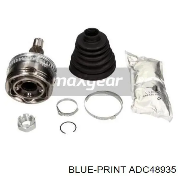 Do koszyka ADC48935 Blue Print Przegub homokinetyczny przedni zewnętrzny