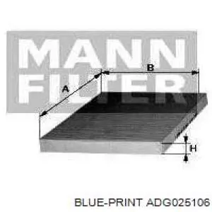 Filtr kabiny Blue Print ADG025106 cena, od 18,45 USD