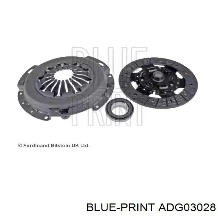 Zestaw sprzęgła (3 części) Blue Print ADG03028 cena, od 133,86 USD