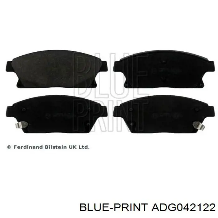 Do koszyka ADG042122 Blue Print Klocki hamulcowe przednie tarczowe