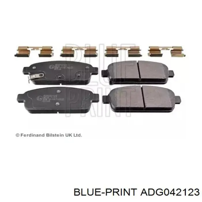 Okładziny (klocki) do hamulców tarczowych tylne Blue Print ADG042123 cena, od 24,91 USD