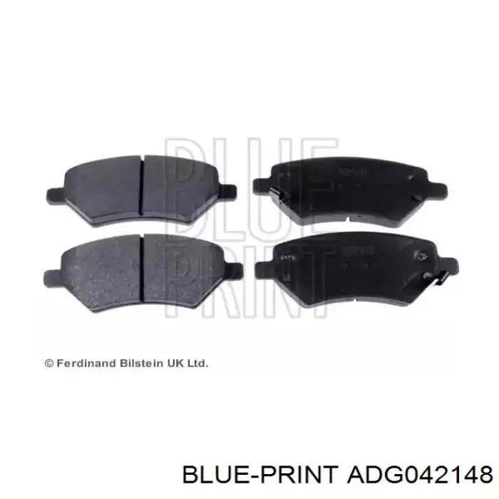 Klocki hamulcowe przednie tarczowe Blue Print ADG042148 cena, od 22,40 USD