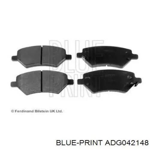Do koszyka ADG042148 Blue Print Klocki hamulcowe przednie tarczowe