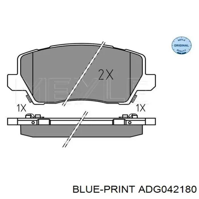 Do koszyka 58101G6A40 Hyundai/Kia Klocki hamulcowe przednie tarczowe