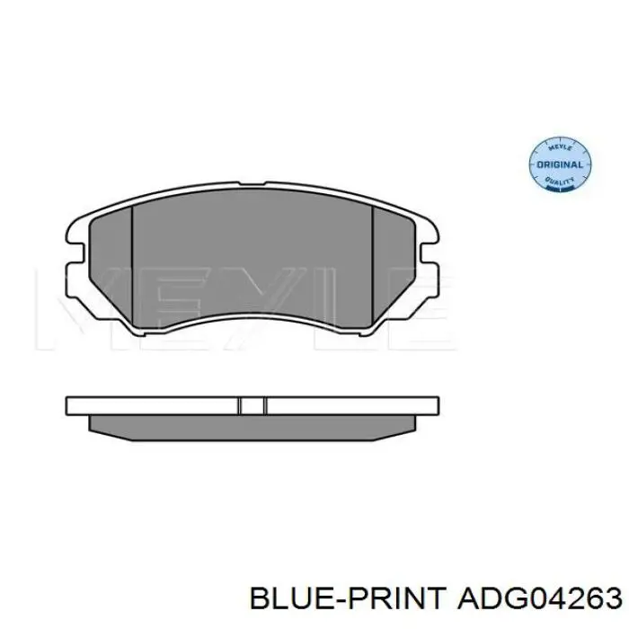 Do koszyka ADG04263 Blue Print Klocki hamulcowe przednie tarczowe