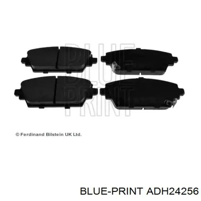 Do koszyka ADH24256 Blue Print Klocki hamulcowe przednie tarczowe