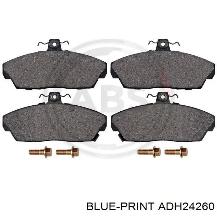 Do koszyka ADH24260 Blue Print Klocki hamulcowe przednie tarczowe