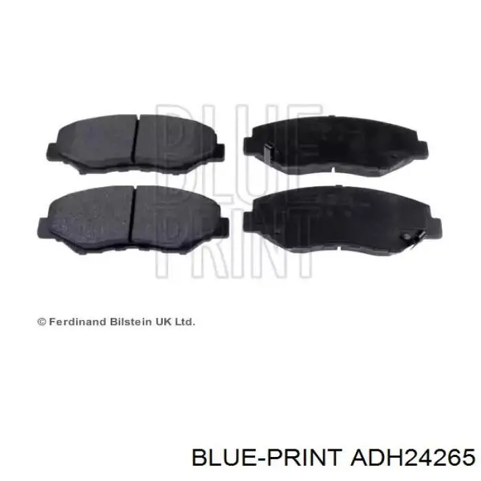 Klocki hamulcowe przednie tarczowe Blue Print ADH24265 cena, od 26,01 USD