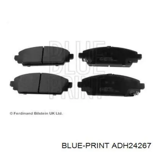 Klocki hamulcowe przednie tarczowe Blue Print ADH24267 cena, od 33,76 USD