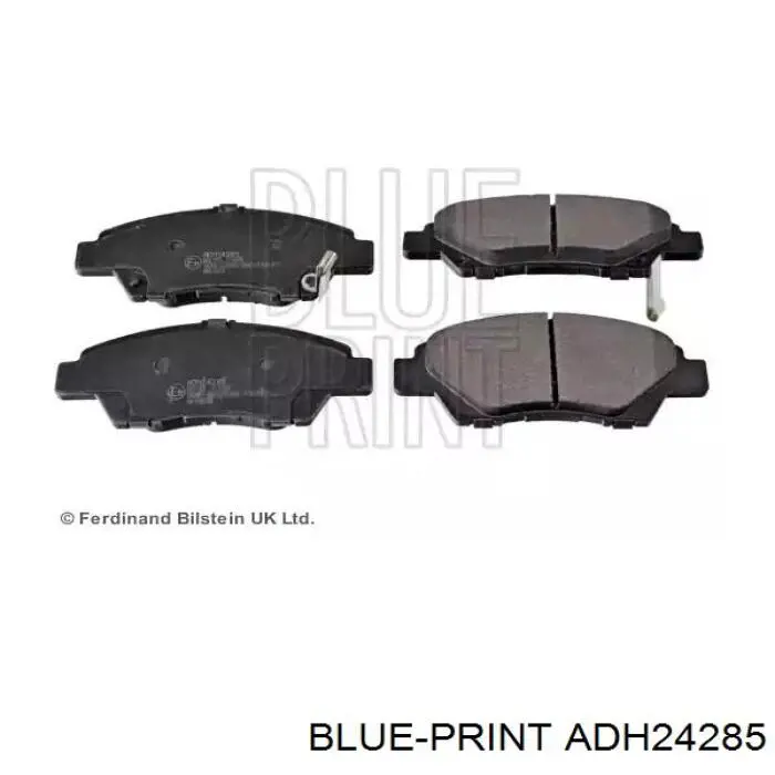Klocki hamulcowe przednie tarczowe Blue Print ADH24285 cena, od 29,28 USD