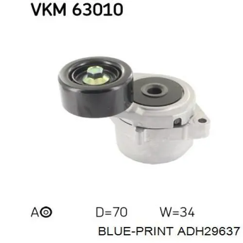 Rolka napinacza paska napędowego MPQ1300 Magneti Marelli