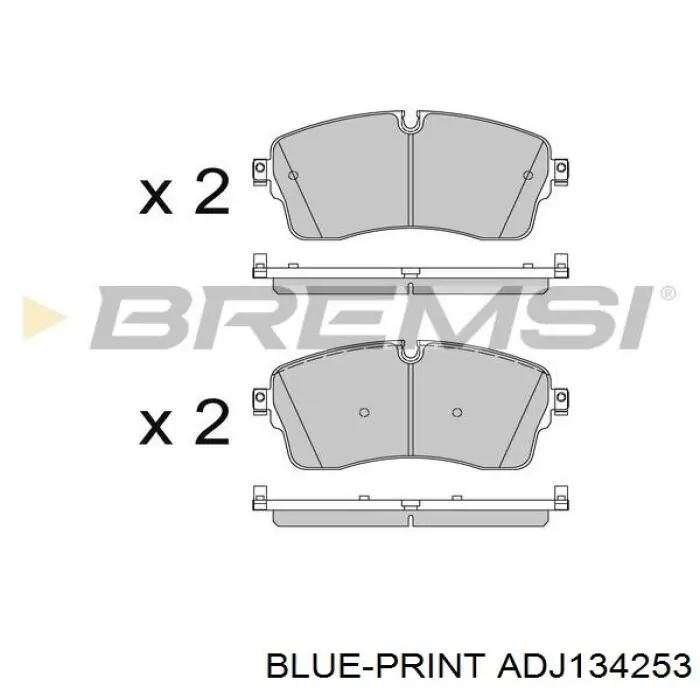 Klocki hamulcowe przednie tarczowe Jaguar J9C7133 cena, od 56,23 USD