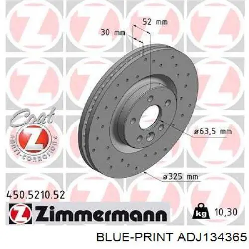 Do koszyka LR115005 Land Rover Tarcza hamulcowa przednia